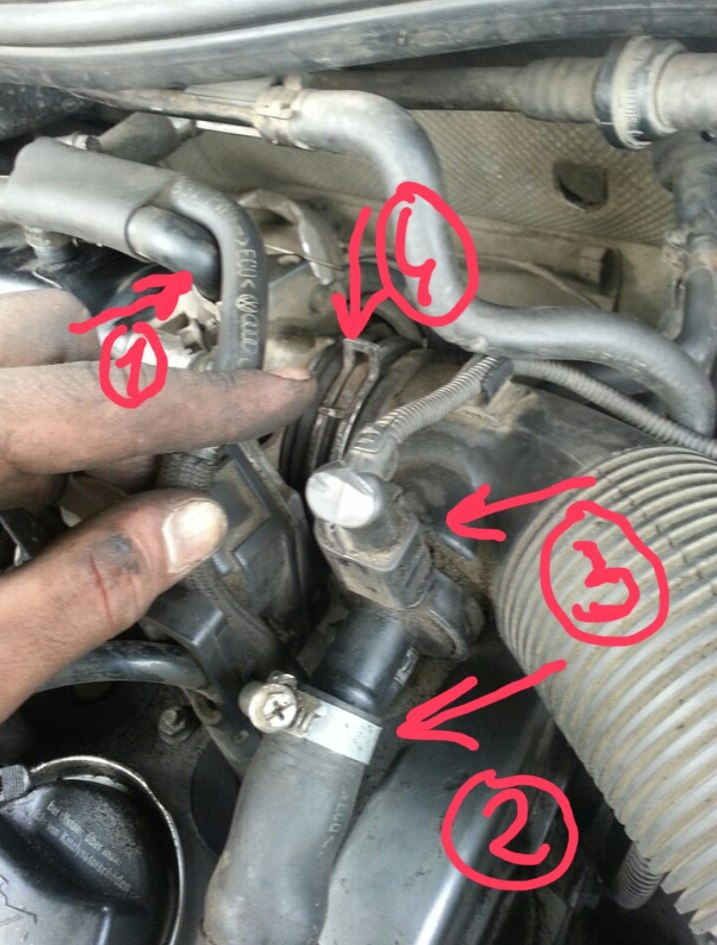 Чистка дроссельной заслонки без снятия. — Volkswagen Bora, 1,8 л, 2000 ...