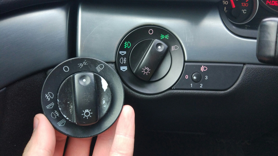 Замена переключателя света. — Audi A4 Avant (B7), 2 л, 2005 года ...