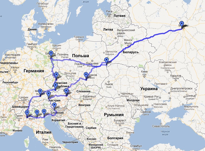 Можно попасть в беларусь. Германия Россия маршрут. Маршрут от Москвы до Германии. Маршрут из Германии в Россию. Карта Москва Германия.