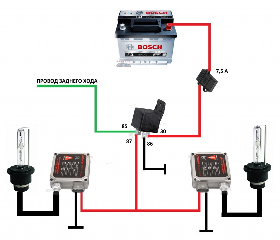 Реле управления ксеноном