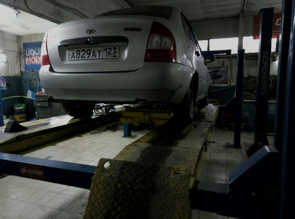 Развал-схождение — Lada Калина седан, 1,6 л, 2008 года | визит на ...