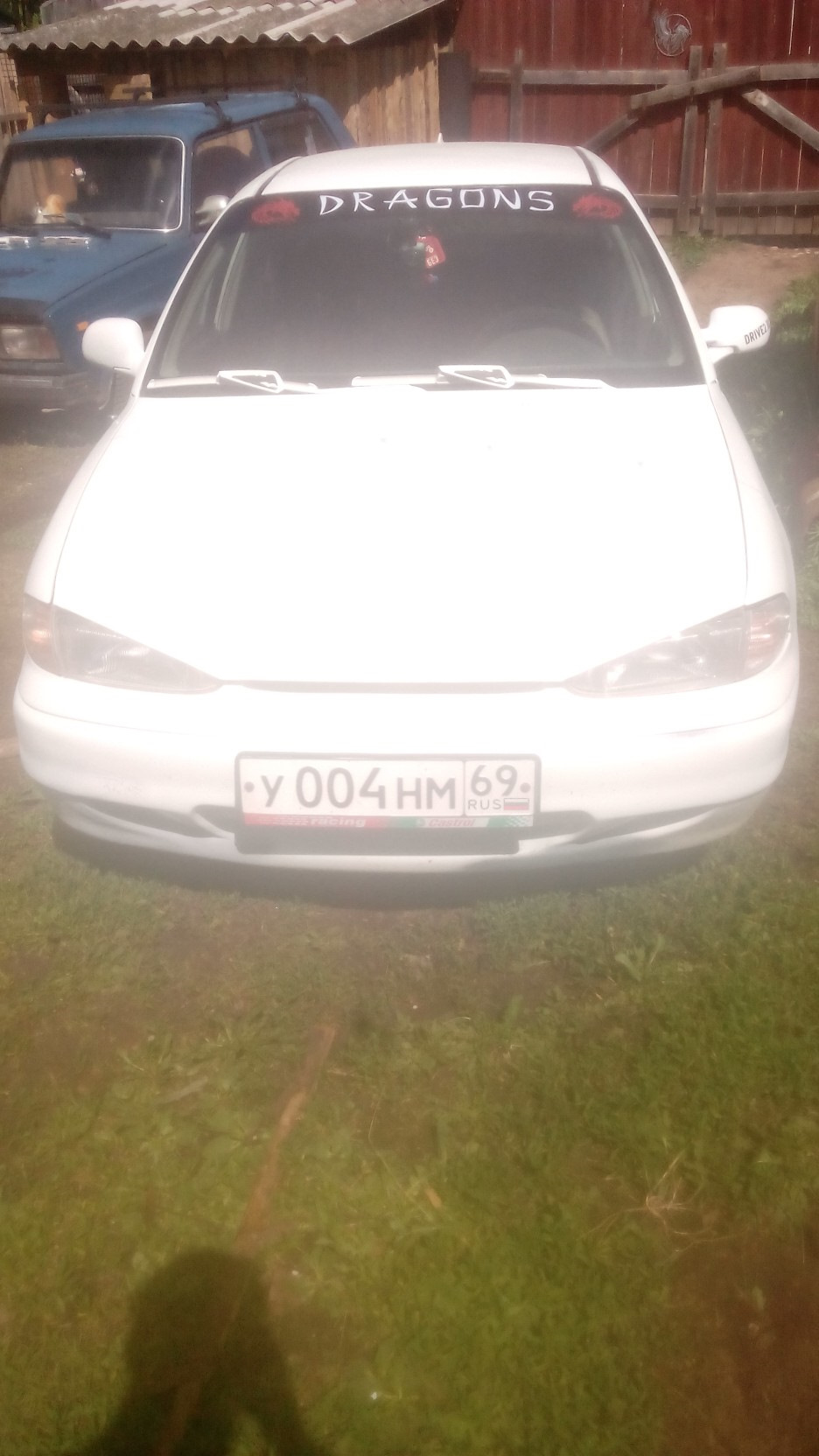 Отпуск.деревня.сварка. капот бэд бой)) — Hyundai Accent (1G), 1,5 л ...