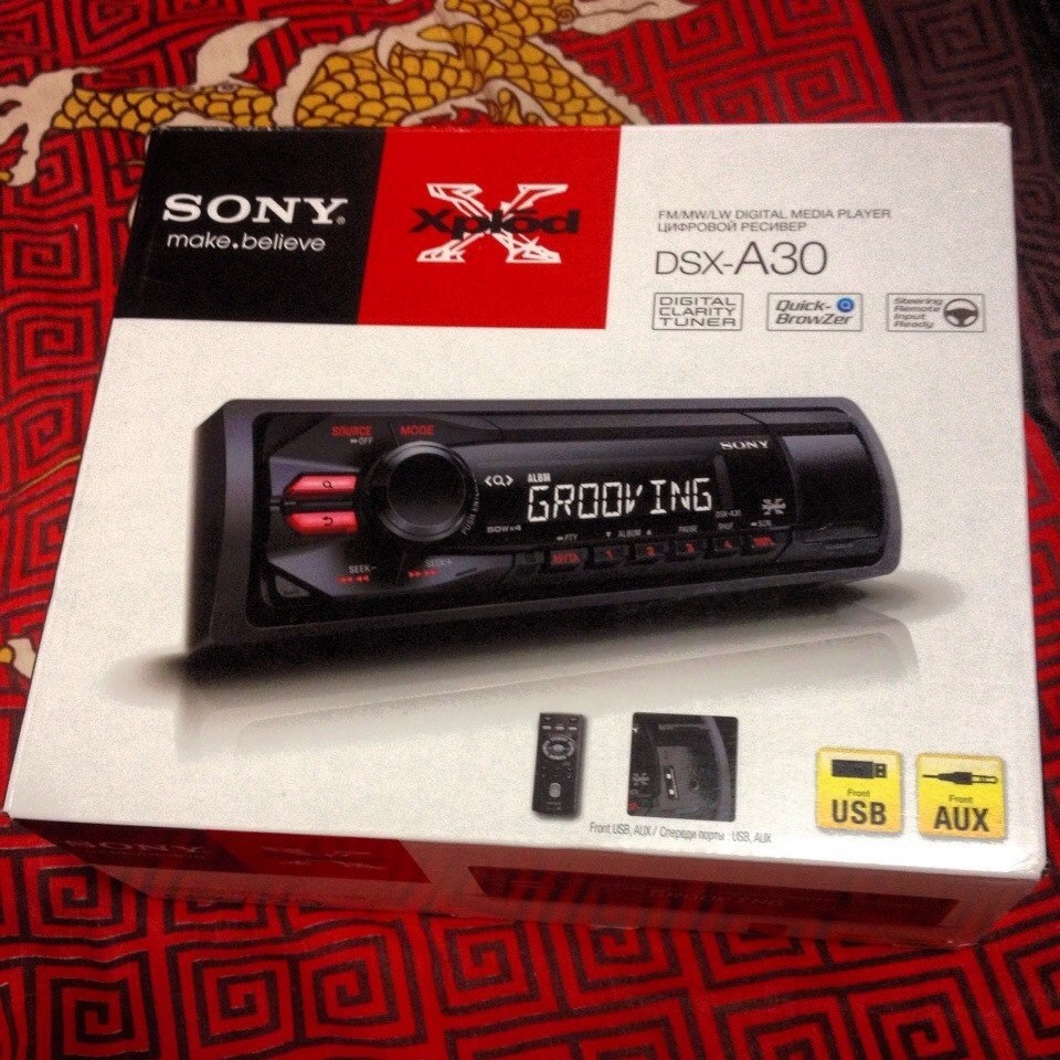 Вот дошли руки и до магнитолы…SONY DSX-A30 — Volkswagen Passat Variant ...