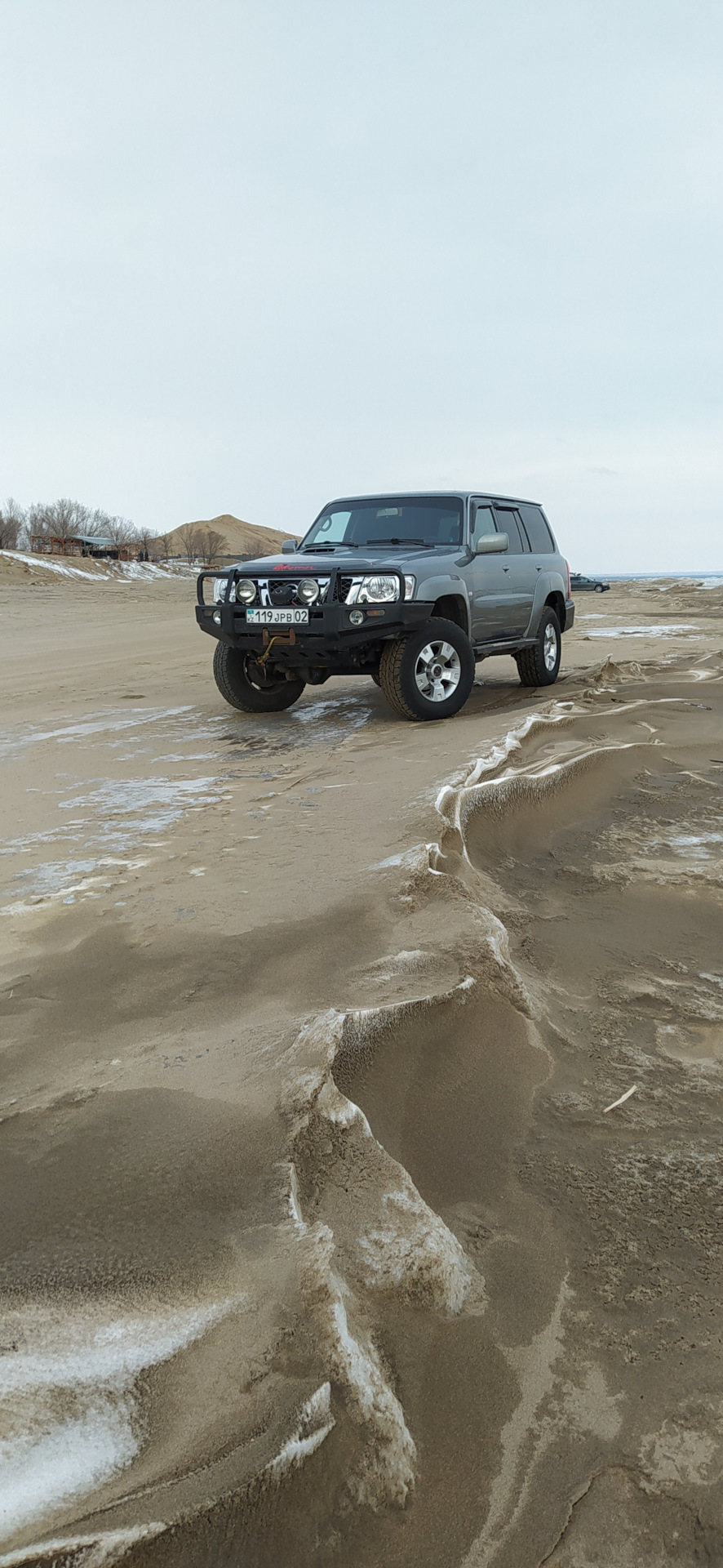 Золотые пески зимой. Капчагайское водохранилище. — Nissan Patrol (Y61), 3  л, 2009 года | покатушки | DRIVE2