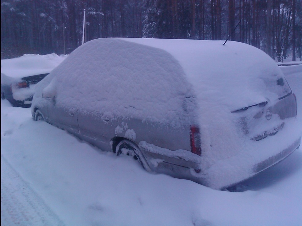 Морозы и снегопады — Opel Omega B, 2,2 л, 2001 года | наблюдение | DRIVE2