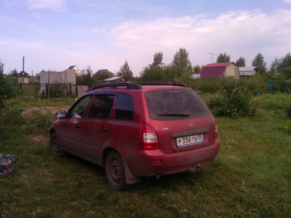 18. Багажник на рейлинги — Lada Калина Универсал (1G), 1,6 л, 2011 года ...
