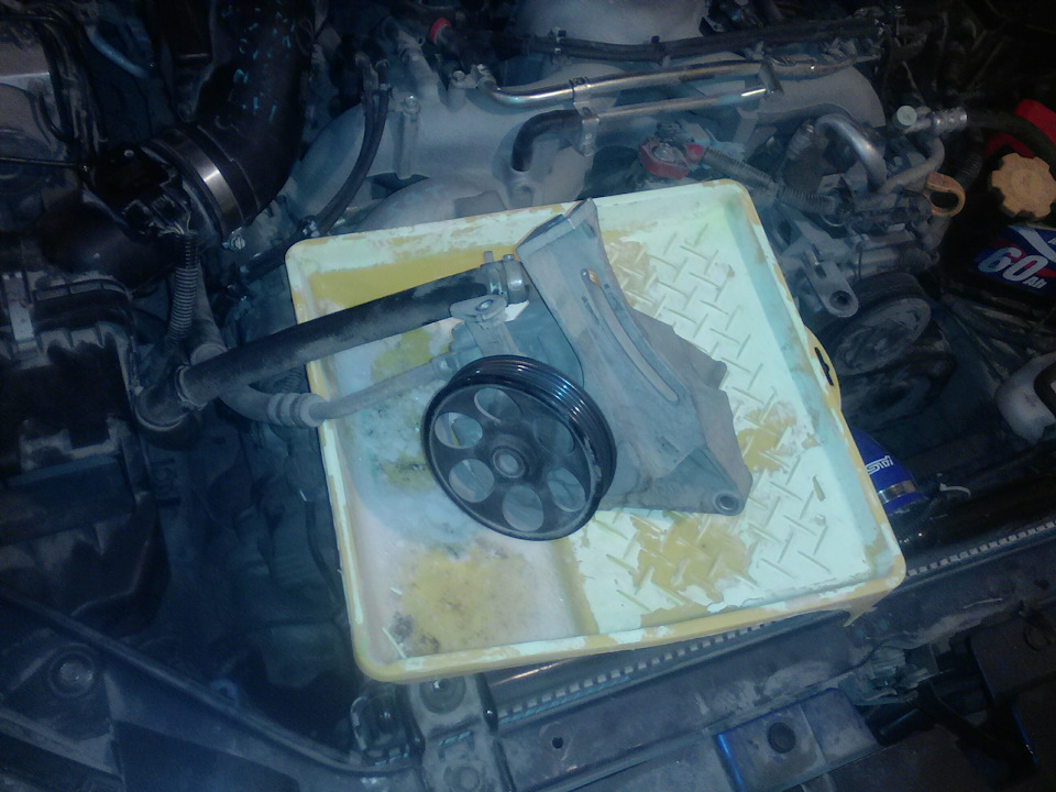 Замена гур и масло в рулевой рейке — Subaru Impreza (GE, GH), 2 л, 2007 ...