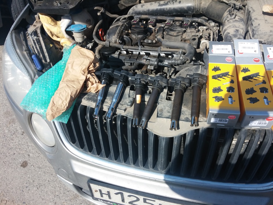 Катушки зажигания. — Skoda Yeti, 1,8 л, 2011 года | запчасти | DRIVE2