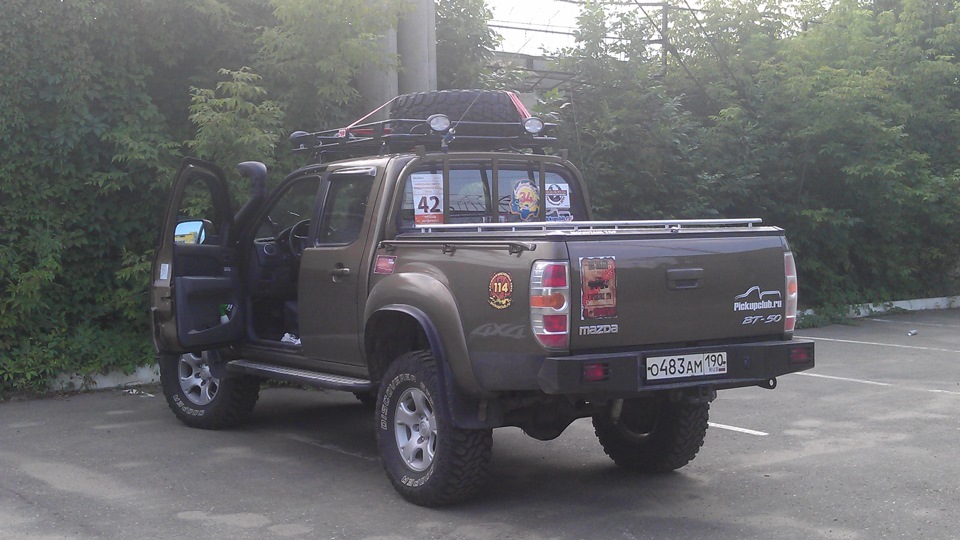 Максимальный размер колес на mazda bt 50