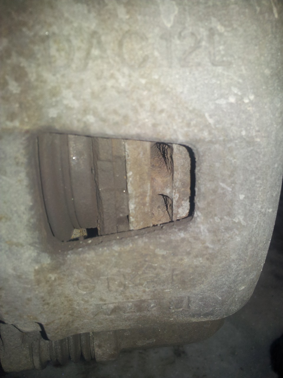 2.Причина замены передних тормозных колодок — Chevrolet Lacetti 5D, 1,6 ...