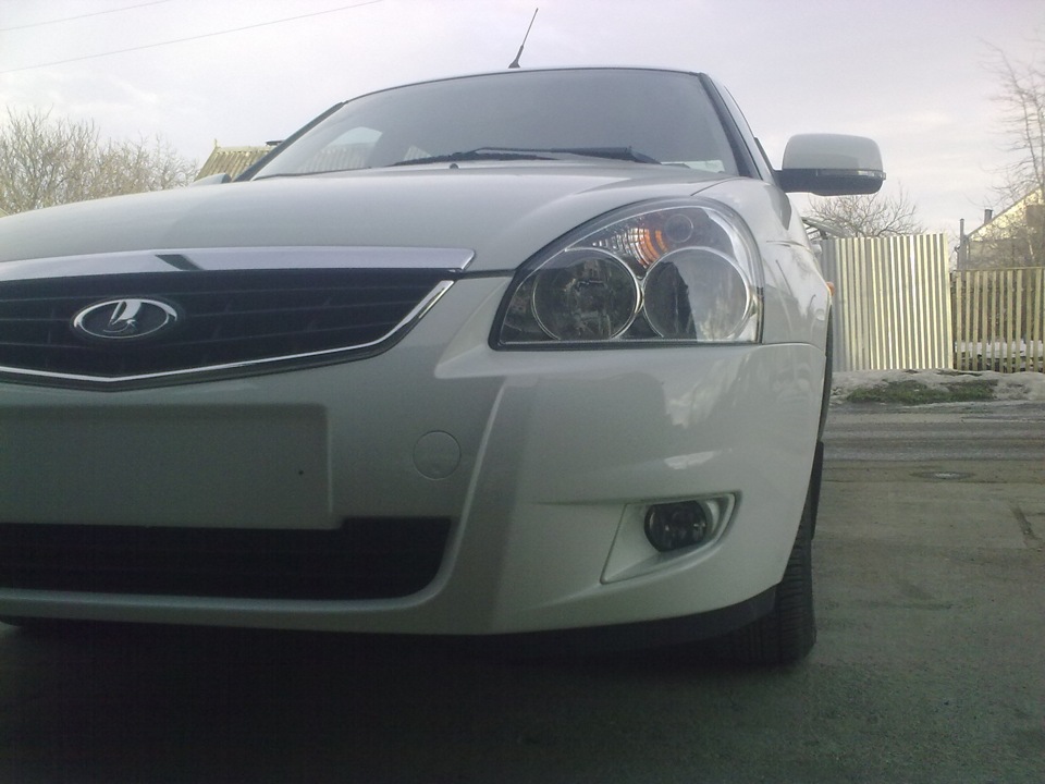 Переделка зеркал SE в зеркала SE люкс + врезка ПТФ — Lada Приора седан ...