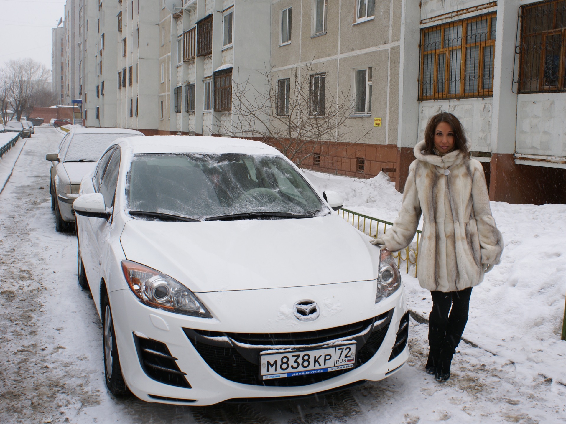 Зимняя Mazda — Mazda 3 (2G) BL, 1,6 л, 2010 года | фотография | DRIVE2