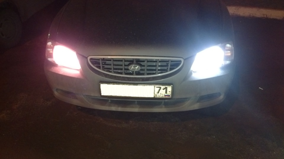 Ксенон покраснел — Hyundai Accent (2G), 1,5 л, 2006 года | электроника ...