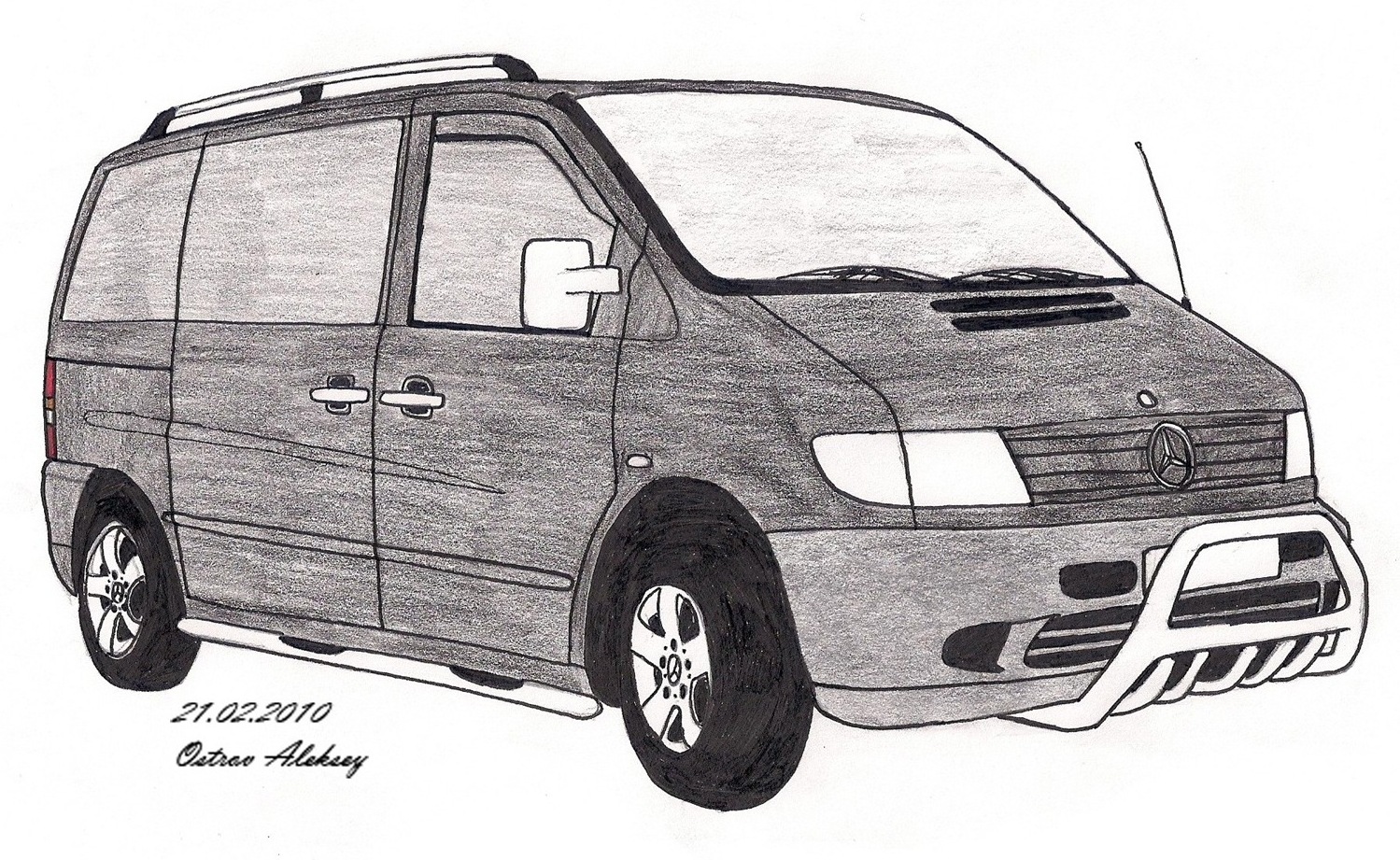 Рисунок mercedes vito