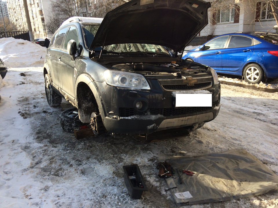 35. Замена масла BP Visco 5000 — Chevrolet Captiva (1G), 3,2 л, 2011 ...