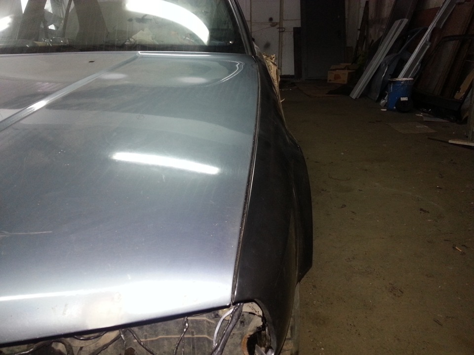 Выставили зазоры на крыльях и капоте! — BMW 5 series (E34), 2 л., 1993 ...