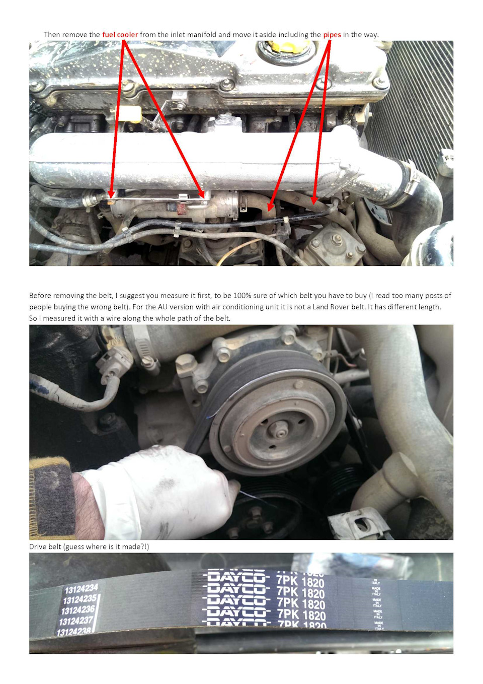 Фото в бортжурнале Land Rover Defender (L315/L316). Запчасти на фото: 7PK1820