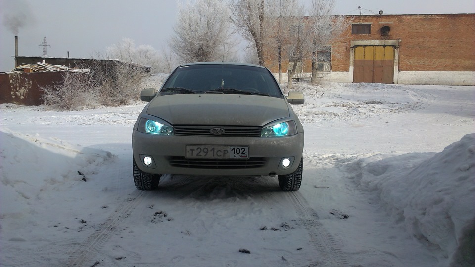 ксенон в ближний свет — Lada Калина хэтчбек, 1,4 л, 2011 года ...