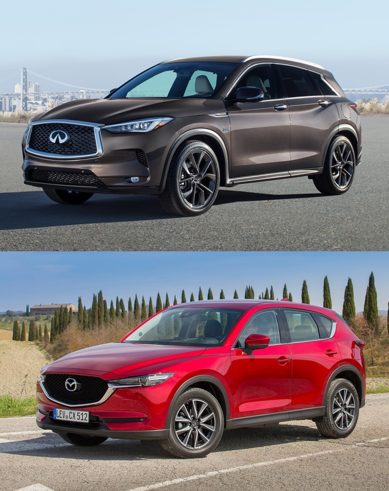 Jaguar f Pace vs Mazda cx5