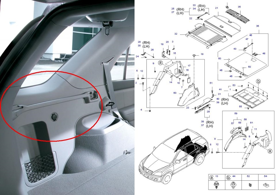 Отверстия в рейлингах киа спортейдж 4