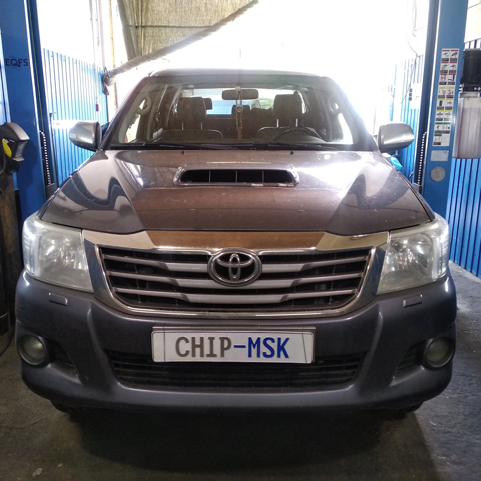 Чип-тюнинг& EGR OFF Toyota Hilux 2.5 144 л.с. 2012 г.в. — CHIP-MSK на DRIVE2