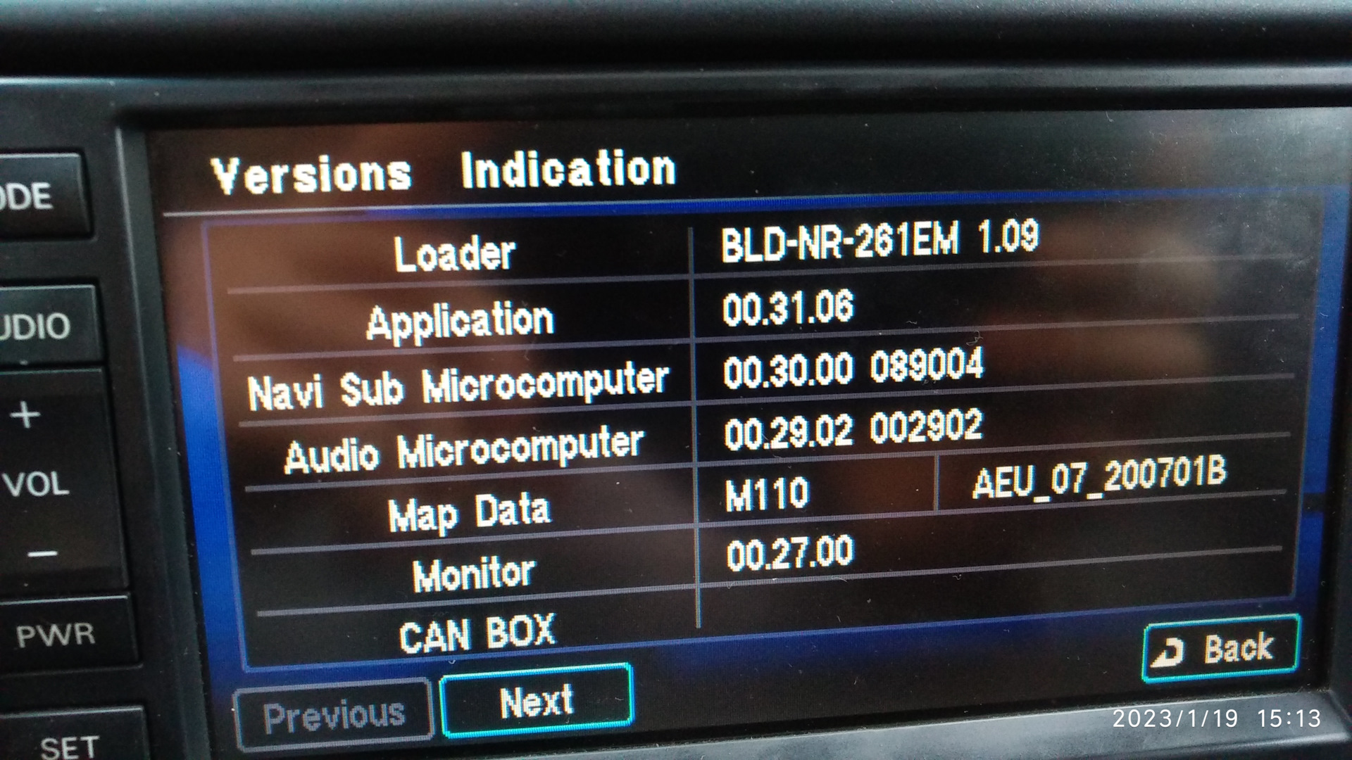 audio communication error pajero 4