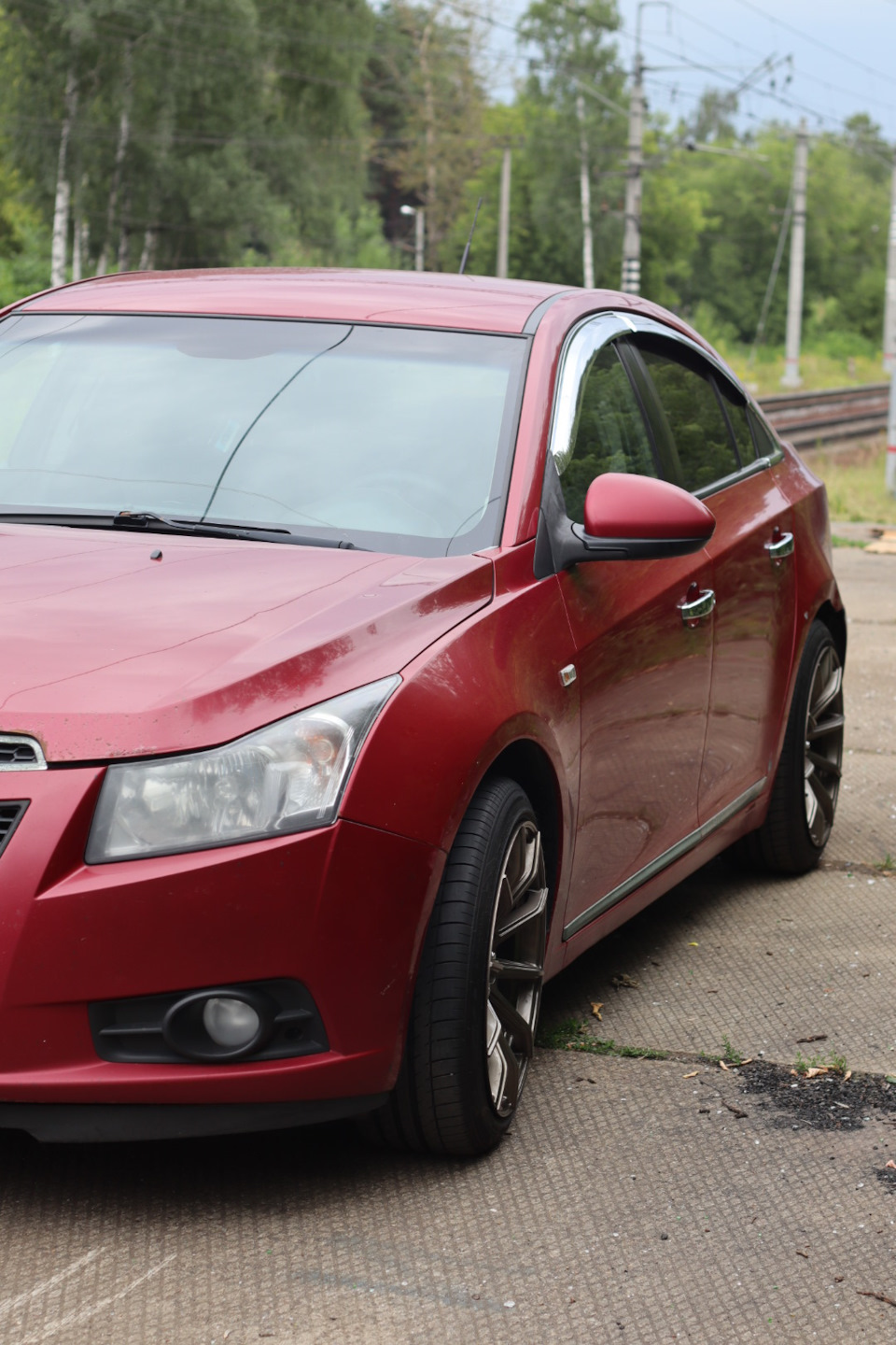 Установка дисков с не стандартной разболтовкой без проставок. — Chevrolet  Cruze (1G), 1,6 л, 2010 года | колёсные диски | DRIVE2