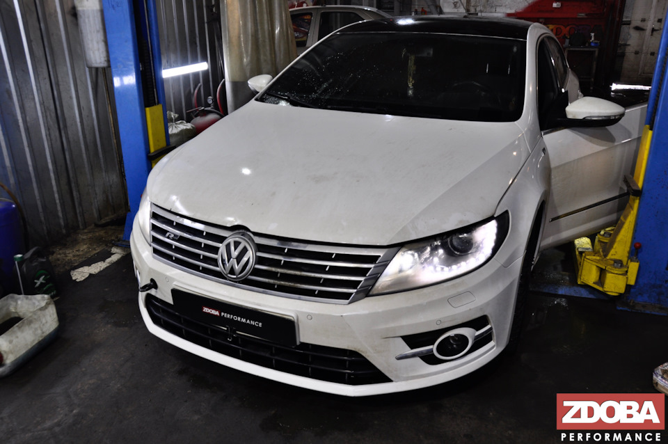 VW Passat CC 1.8 TSI (CDAB 152hp) Чип-Тюнинг stage 2 + Popcorn (ETBIR ...