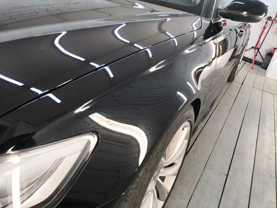 Полировка кузова + керамика soft99 — Audi A6 (C7), 3 л, 2013 года ...