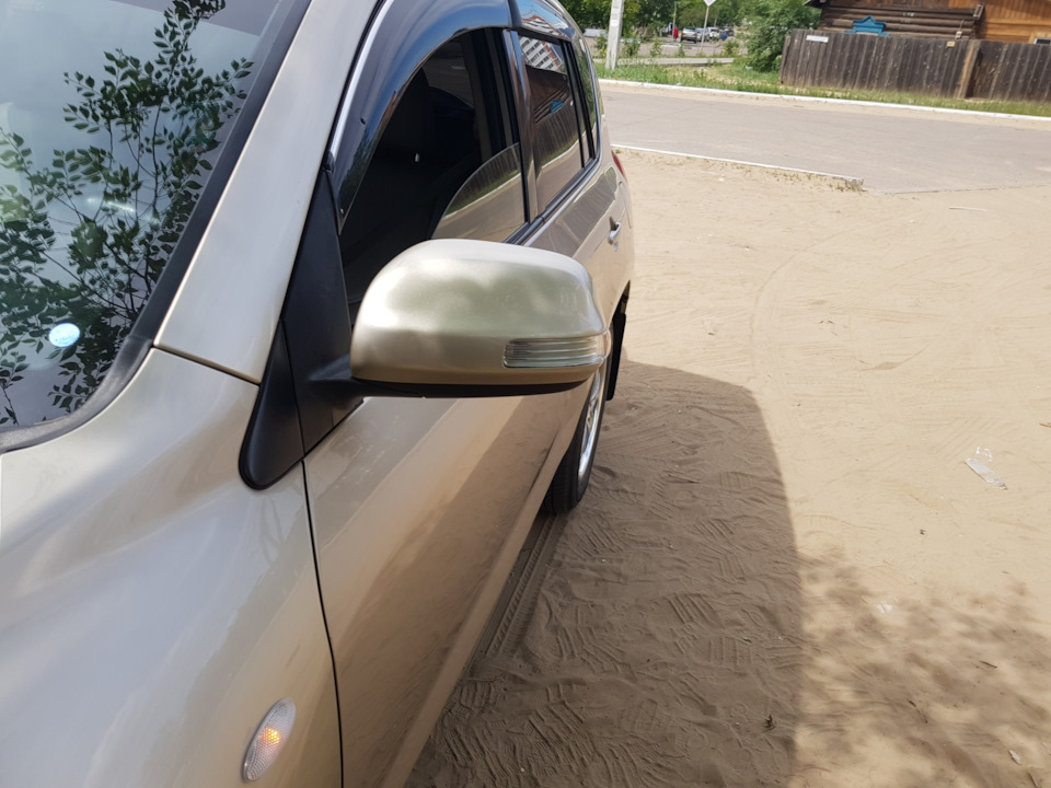 Переделка зеркал, Переход в экстаил часть 2 — Toyota RAV4 (III), 2 л ...