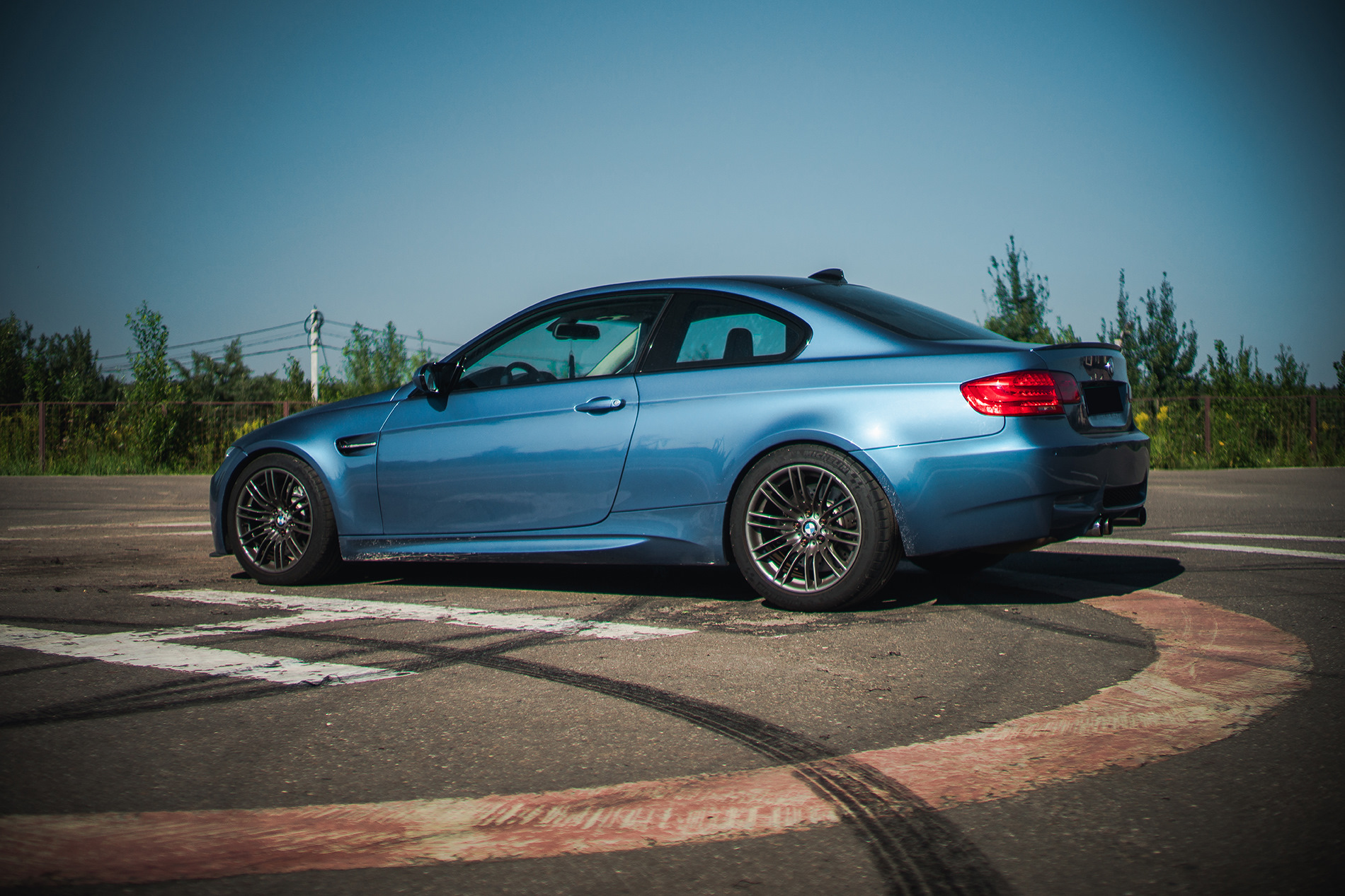 BMW m3 e92 in Rain