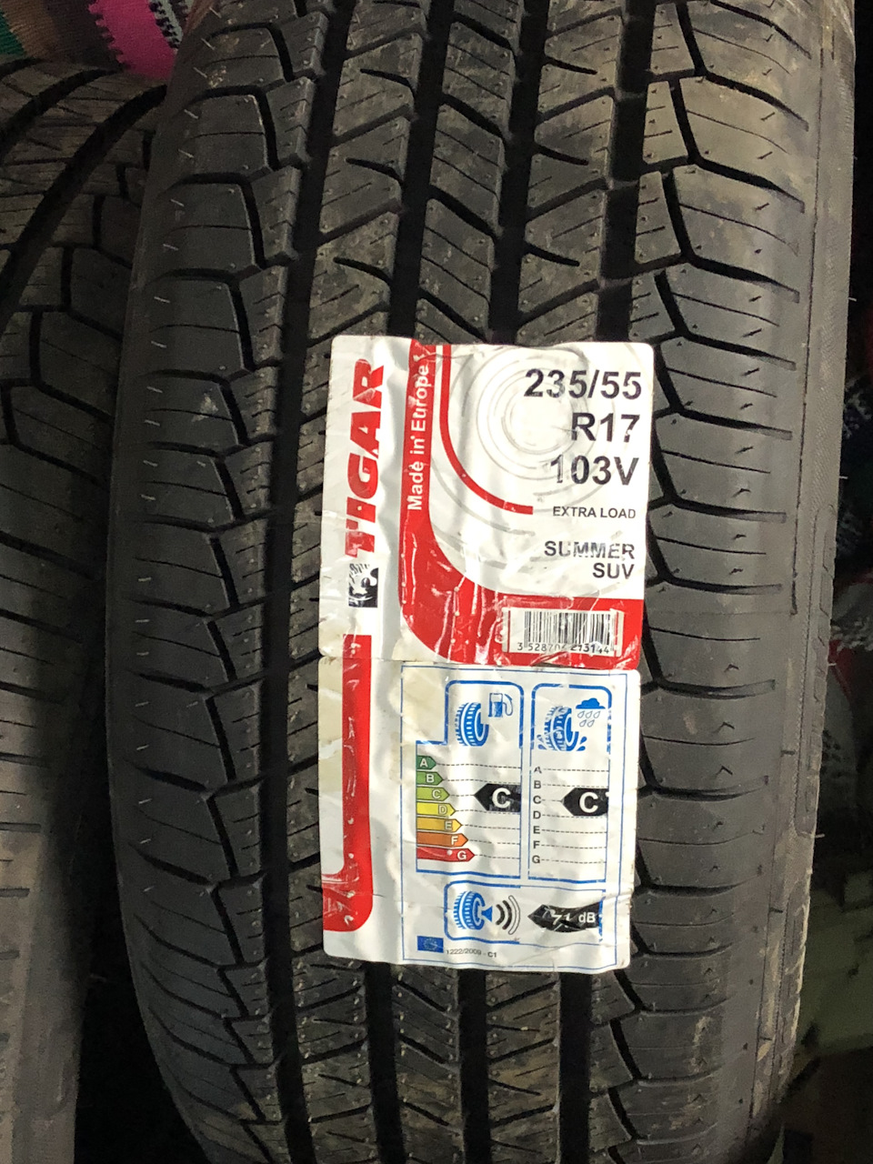 Tigar 235/55 R17 103V XL SUV SUMMER — Volvo XC70 III, 2,4 л, 2014 года |  шины | DRIVE2