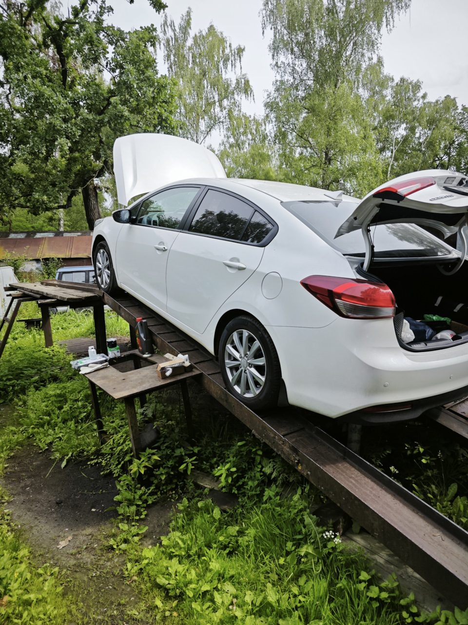 Очередное ТО заменил фильтра и масло. — KIA Cerato (3G)