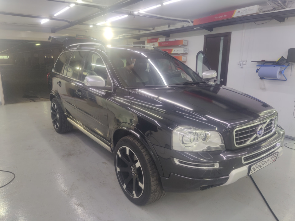 #83. Стекла в атермальную пленку — Volvo XC90 (1G), 2,5 л, 2007 года ...