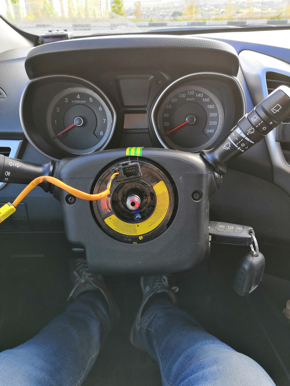 Как снять руль hyundai i30 Наконец то и у меня есть магические кнопки и космический руль - Hyundai i30 (2G)