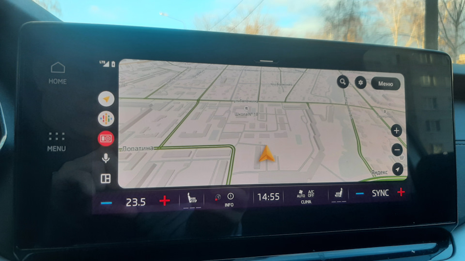 Android auto теперь на весь экран — Skoda Octavia A8 Mk4, 1,4 л, 2021 ...