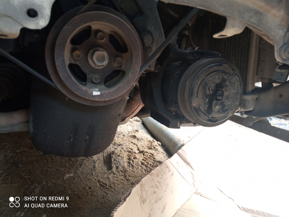 Как снять муфту со шкива кондиционера? — Toyota Corolla (100), 1,5 л ...