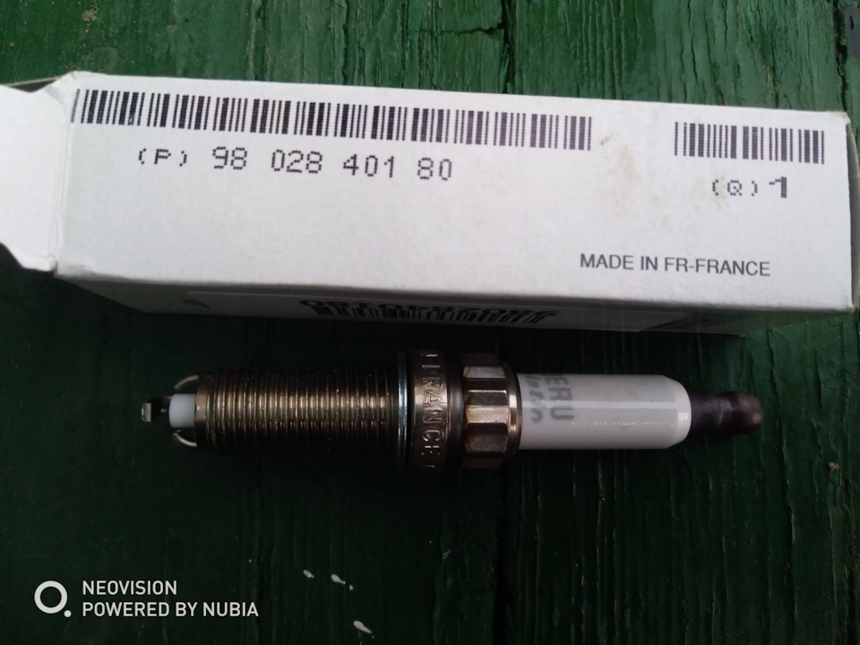 9802840180 Свеча зажигания PSA 12ZR-7SP03 Peugeot Citroen | Запчасти на ...