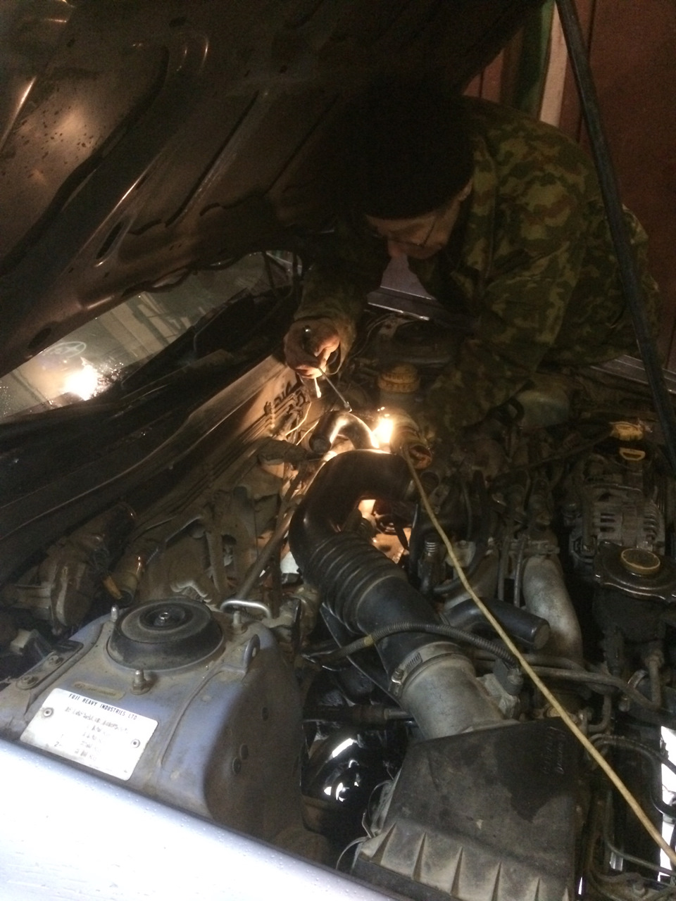 Смазка и подтяжка тросика сцепления — Subaru Impreza (GC, GF), 1,8 л ...