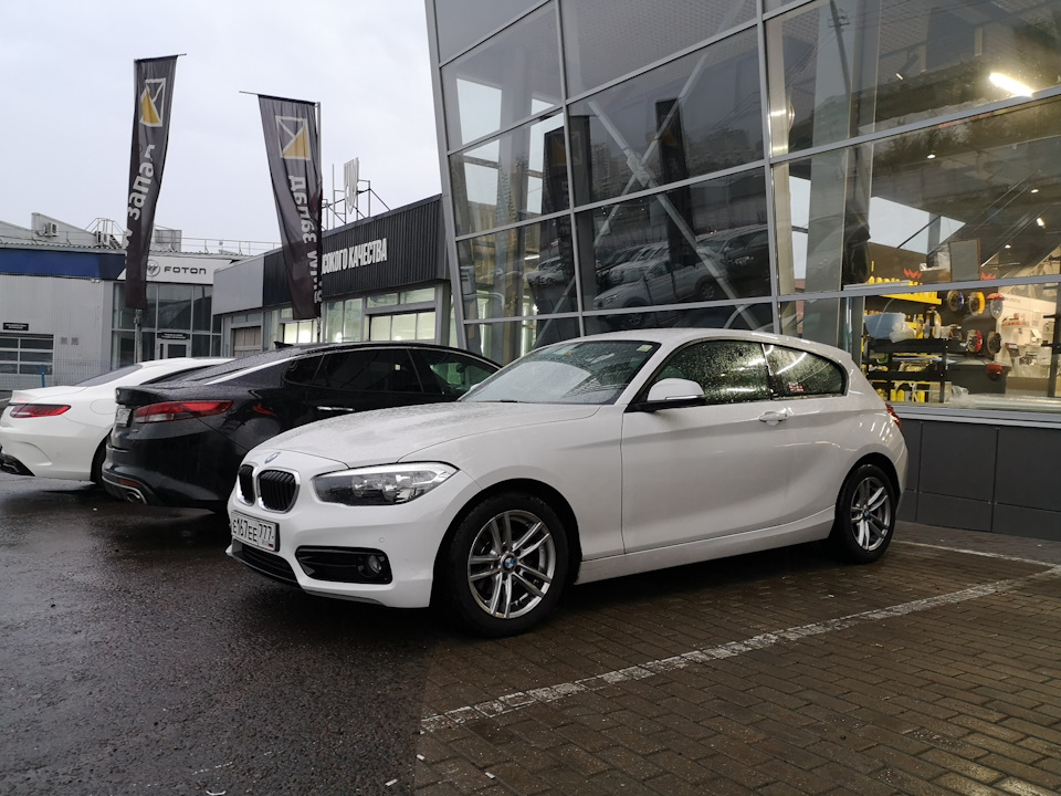 Рестайл морды и парктроники по кругу — BMW 1 series (F21), 1,6 л, 2013 ...