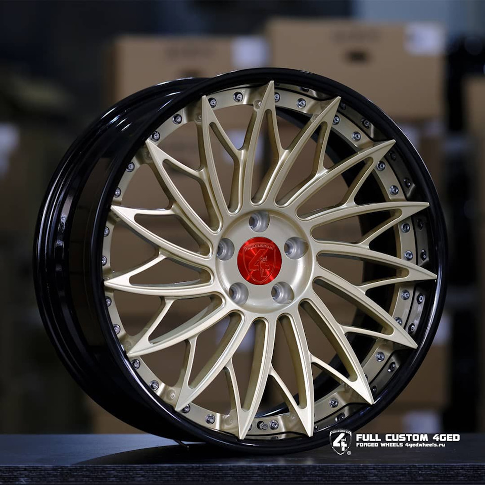 ковка] двусоставные кованые диски FULL CUSTOM 4GED в дизайне FC582 — Moscow  Wheels and Tyres на DRIVE2