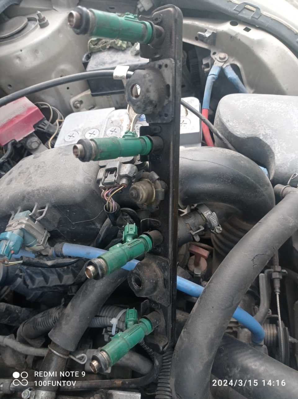 Установка синих форсунок вместо зеленых на 2NZ — Toyota Funcargo, 1,3 л ...