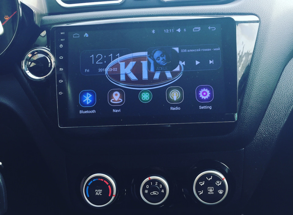 Магнитола — KIA Rio (3G), 1,4 л, 2015 года | автозвук | DRIVE2
