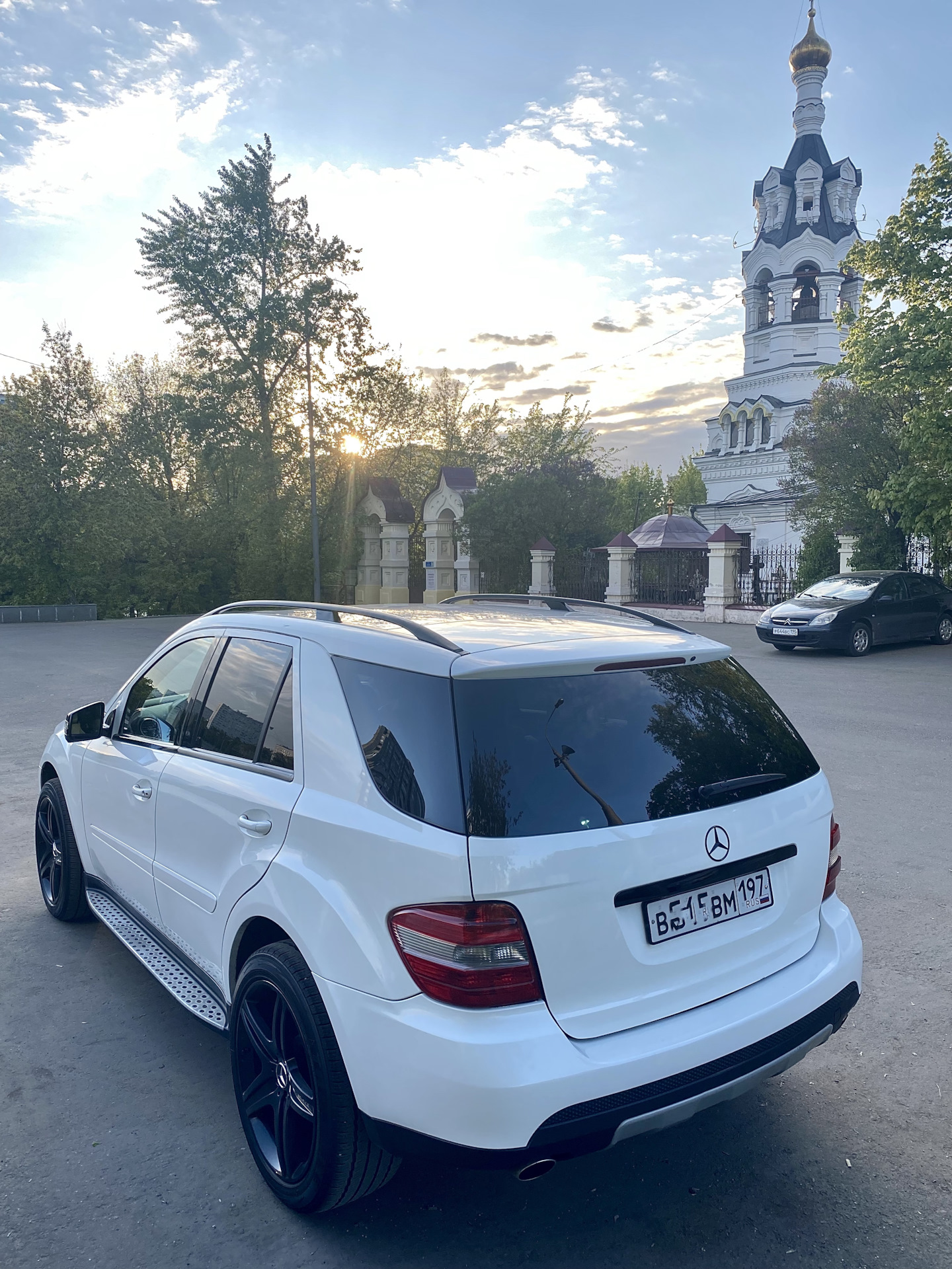 Полировка молдингов — Mercedes-Benz M-Class (W164), 3,5 л, 2007 года ...