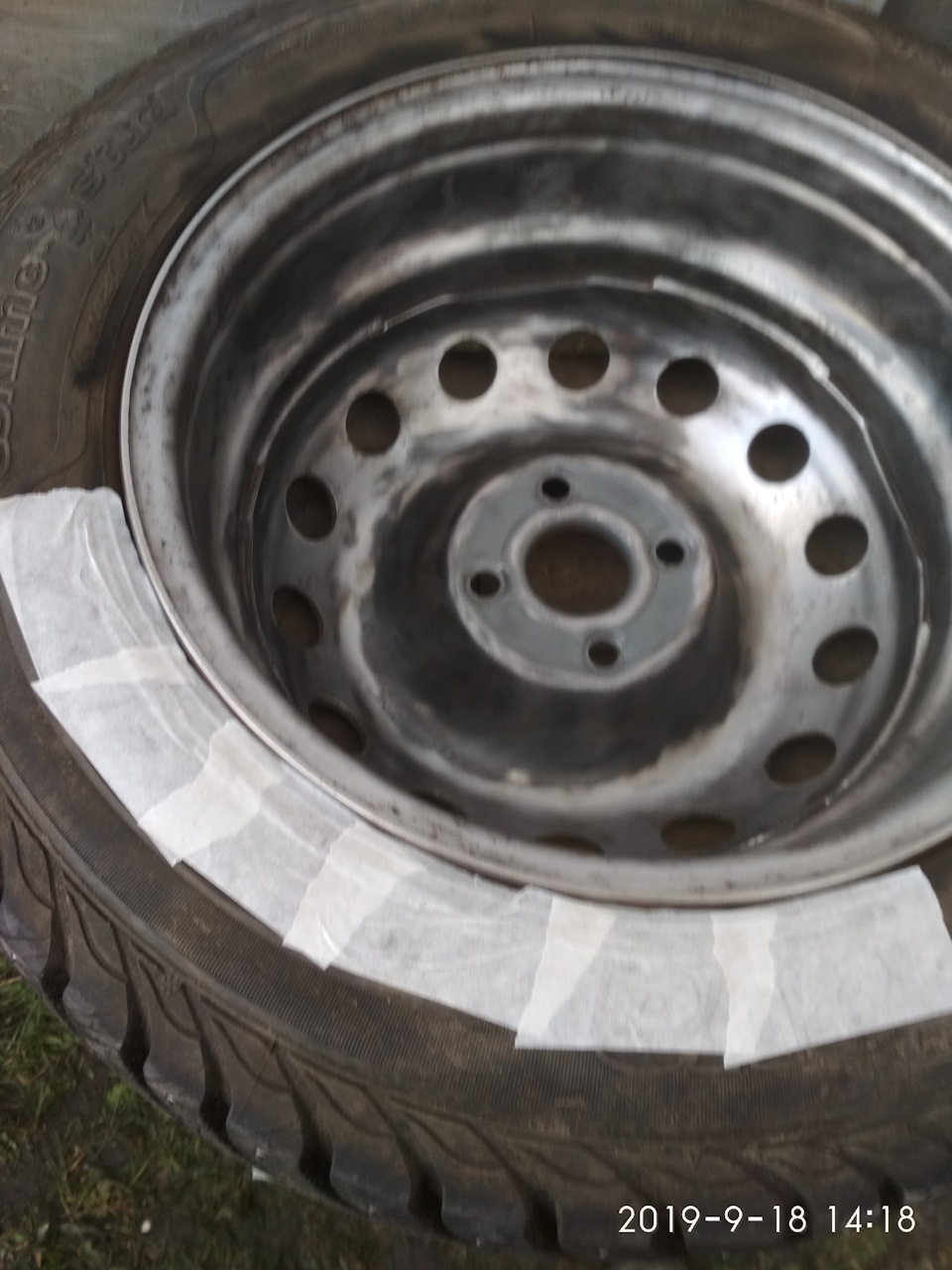 Покраска зимних колес. — Hyundai Solaris Hatchback, 1,4 л, 2013 года ...