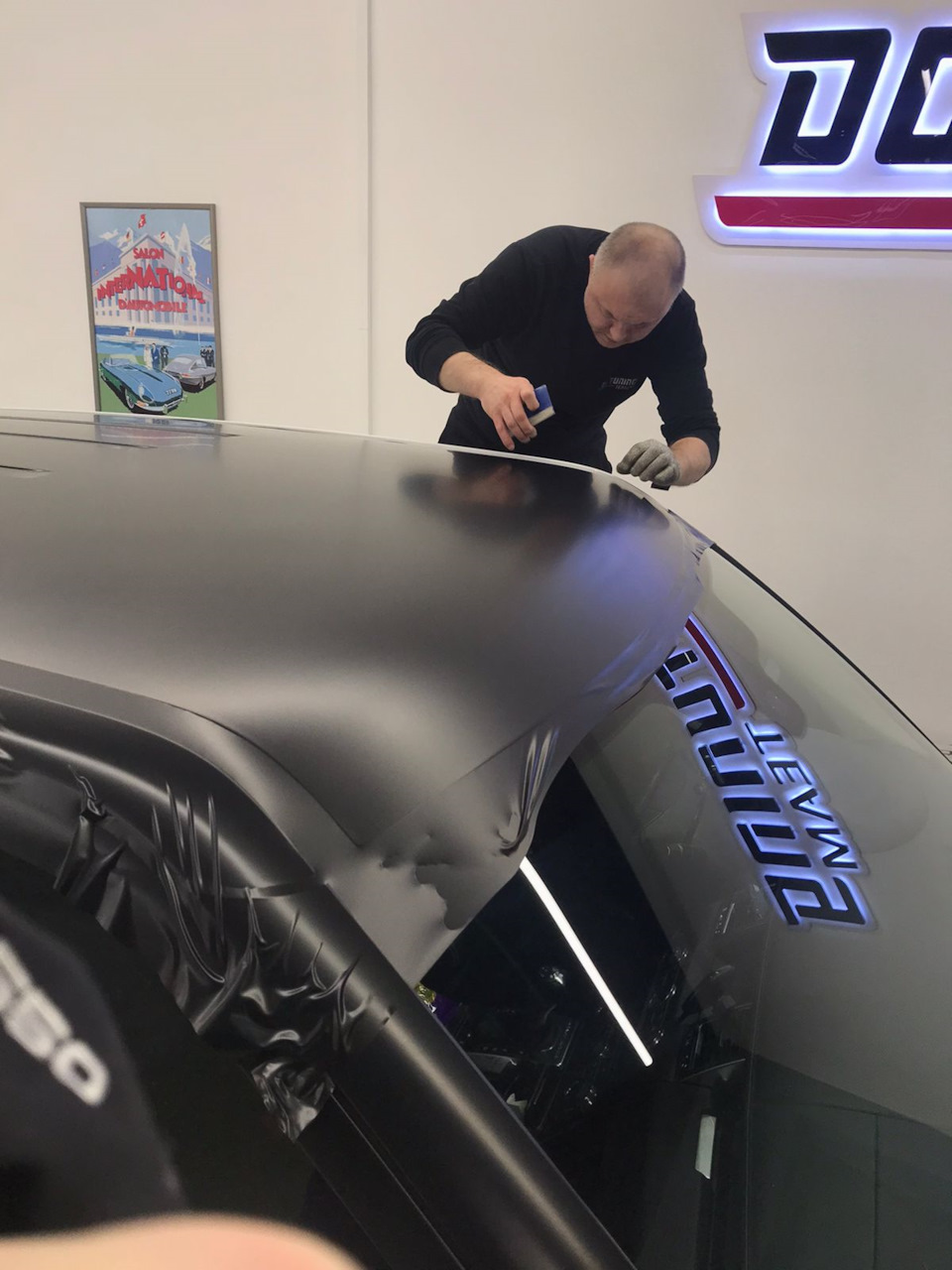 Оклейка крыши винилом — Land Rover Range Rover Sport (1G), 5 л., 2012 ...