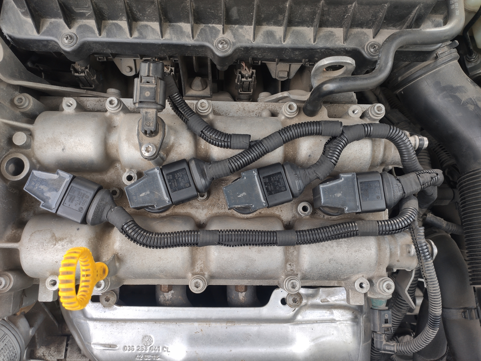 Ремонт проводки катушек зажигания — Volkswagen Jetta VI, 1,6 л, 2014 ...