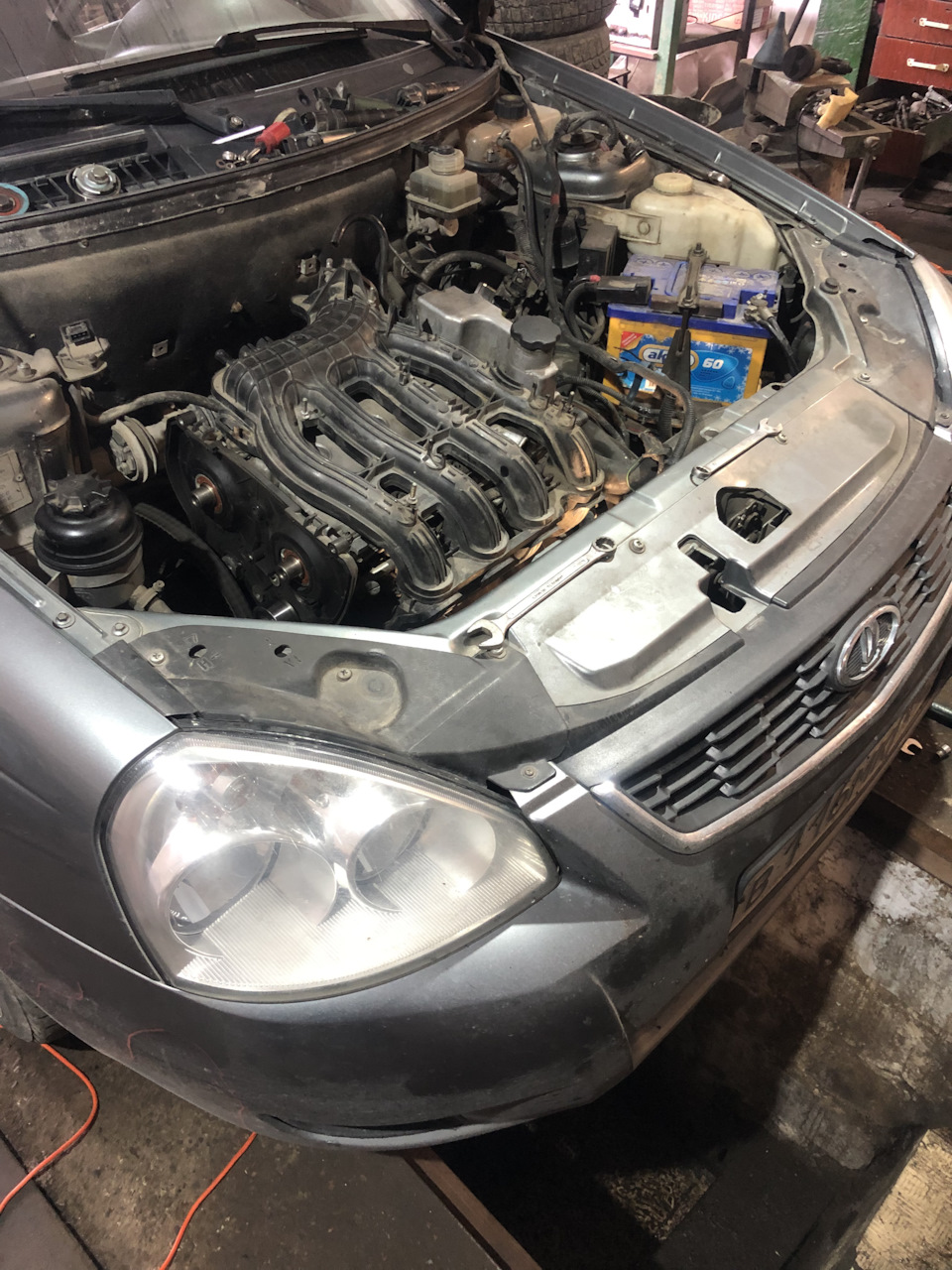 Замена поршневой на безвтык))) — Lada Приора седан, 1,6 л, 2009 года ...