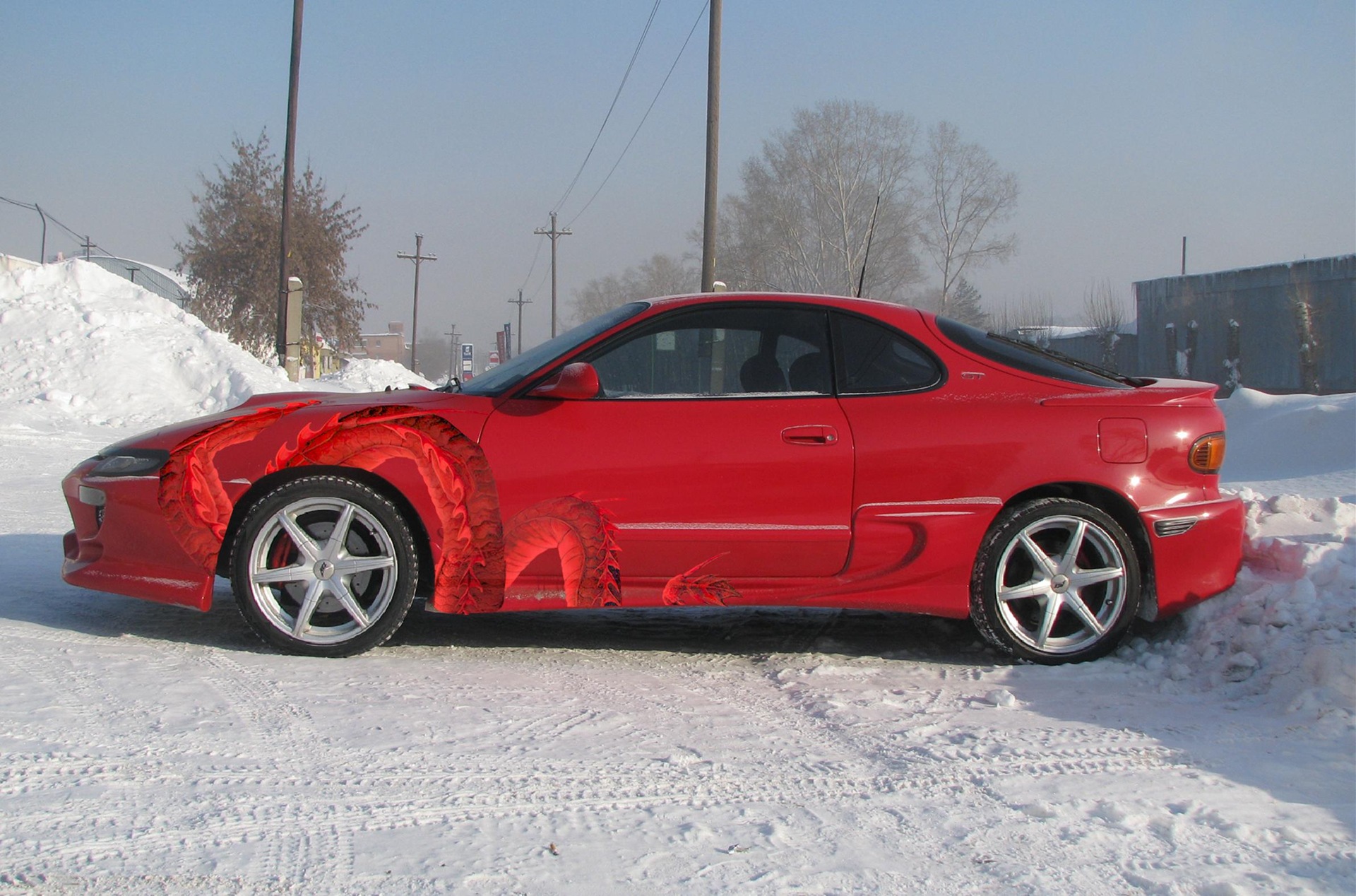 Аэрография — Toyota Celica (180), 1992 года | просто так | DRIVE2