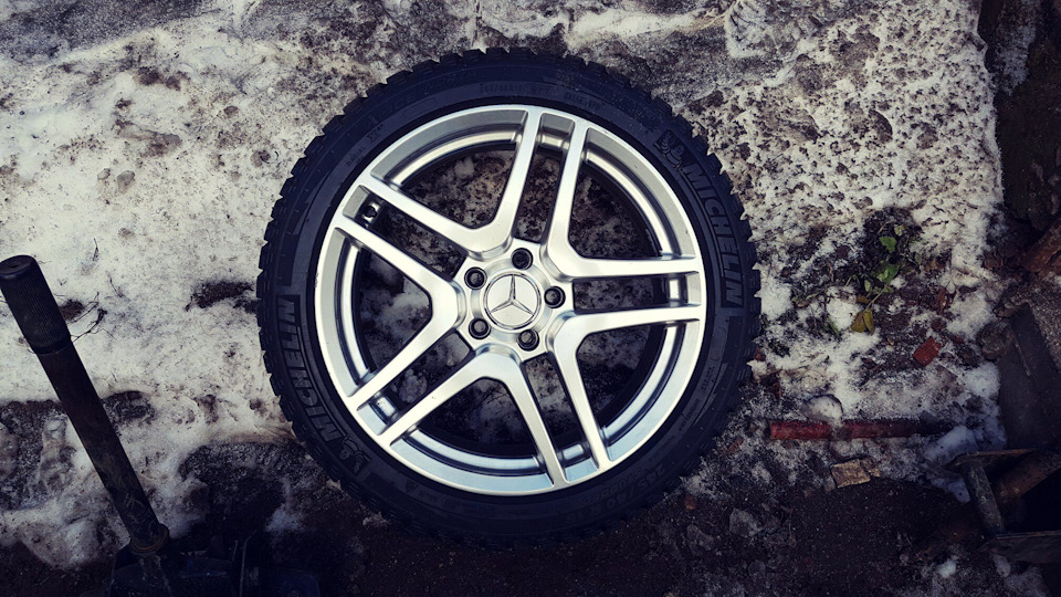 Опять диски) Второй зимний комплект R18 на шипах — Mercedes-Benz CLS ...